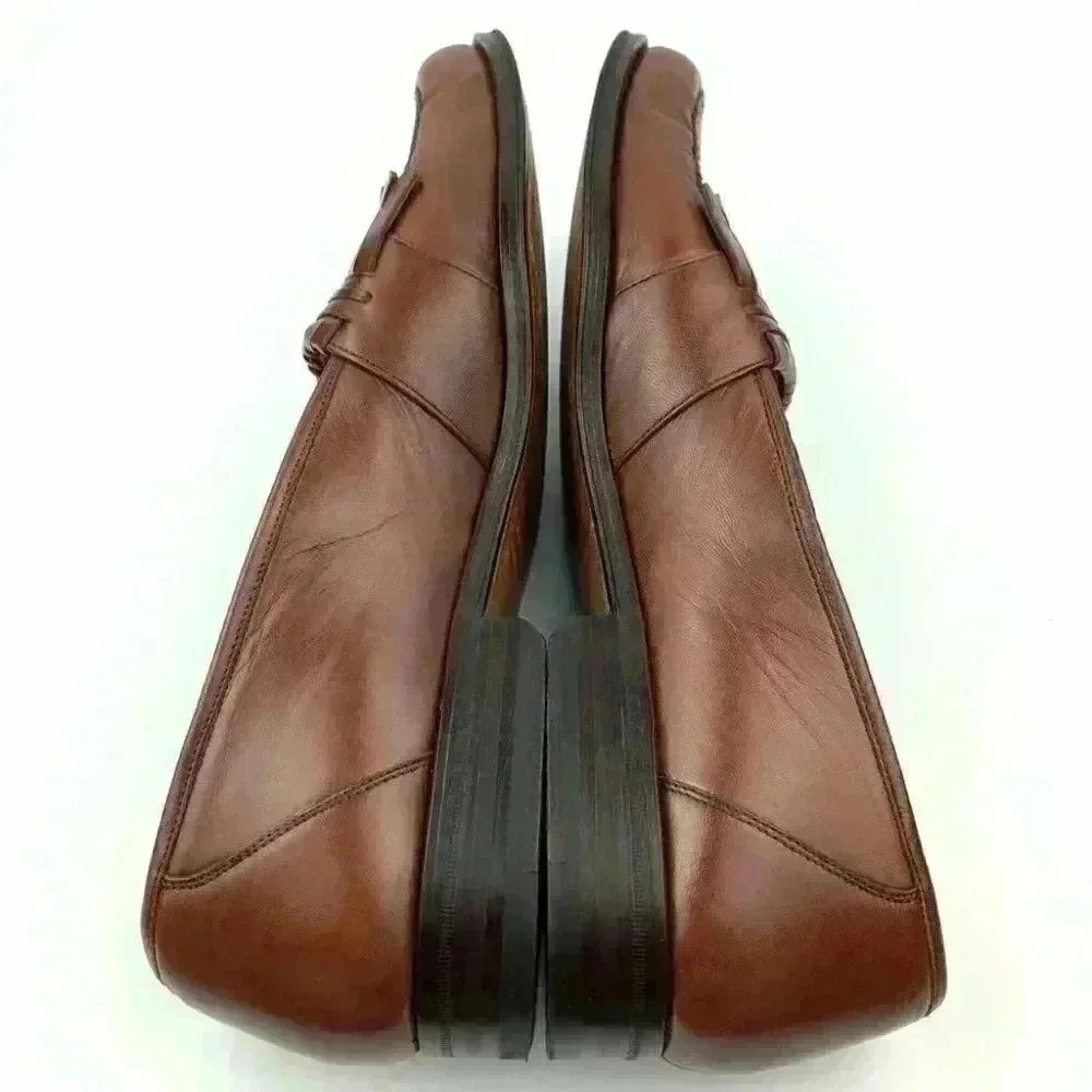 Magnanni mens loafers size 12 cognac brown leather - Picture 6 of 13